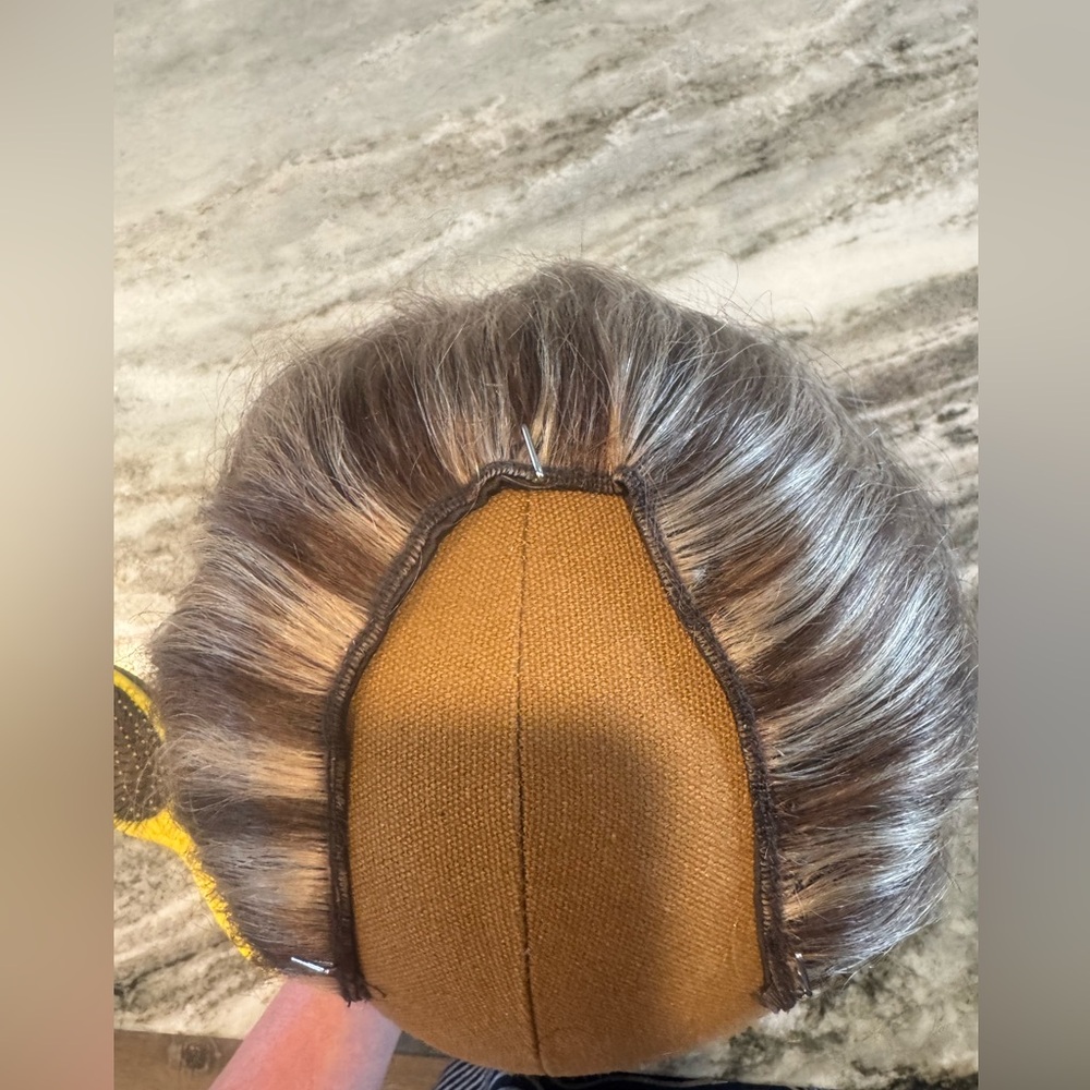 Full Shine brand human hair U part half wig 14-16in - Picture 7 of 16